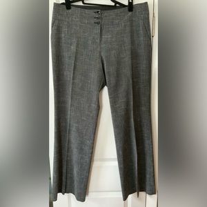 Black and white marl trousers